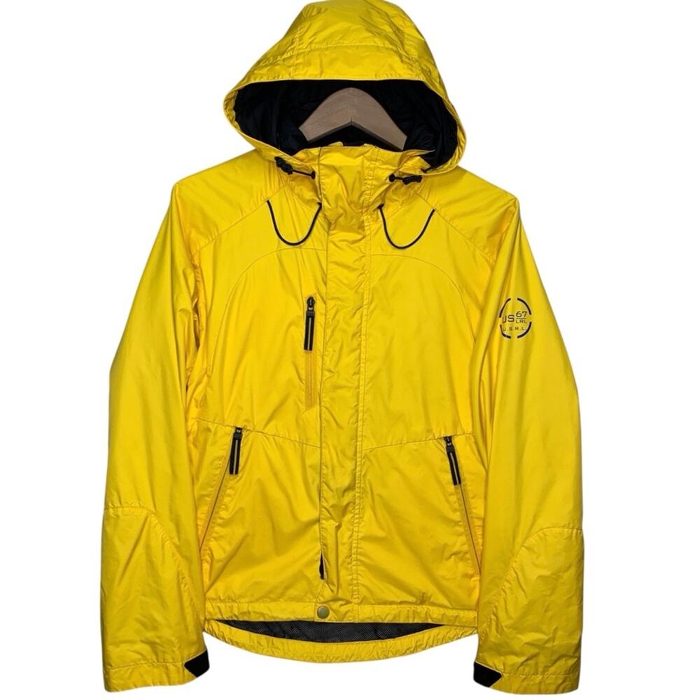 Vintage Ralph Lauren USRL 67 Yellow Sailing Jacket M Nautical Windbreaker Retro